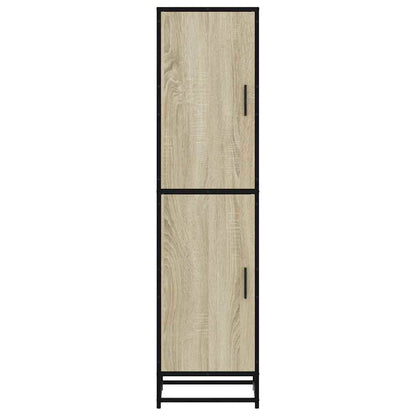 Highboard Sonoma-Eiche 35,5x35x139 cm Holzwerkstoff Metall