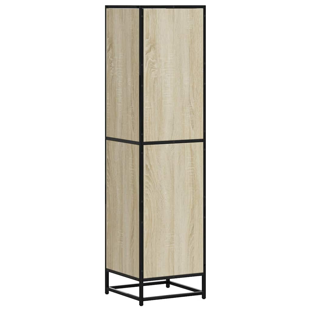 Highboard Sonoma-Eiche 35,5x35x139 cm Holzwerkstoff Metall