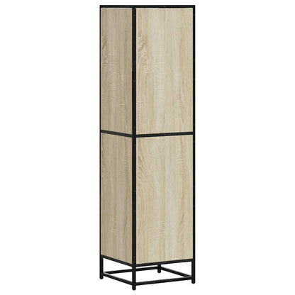 Highboard Sonoma-Eiche 35,5x35x139 cm Holzwerkstoff Metall