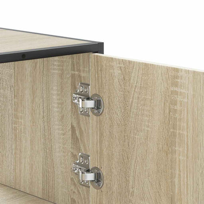 Highboard Sonoma-Eiche 68x35x106,5 cm Holzwerkstoff Metall