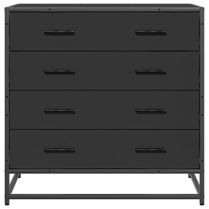 Schubladenschrank Schwarz 70x41x70 cm Holzwerkstoff