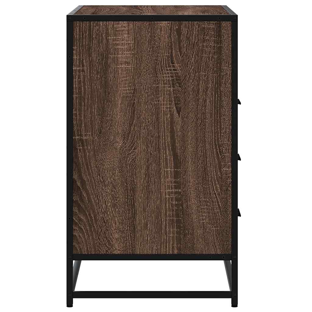 Schubladenschrank Braun Eichen-Optik 70x41x70 cm Holzwerkstoff