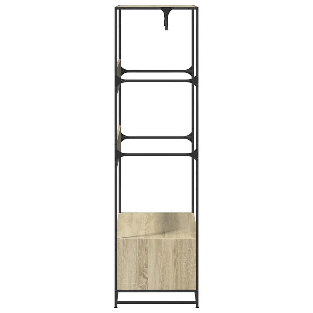 Kleiderständer Sonoma-Eiche 90x50x180 cm Holzwerkstoff