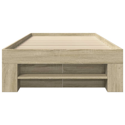 Bettgestell ohne Matratze Sonoma-Eiche 90x190 cm Holzwerkstoff