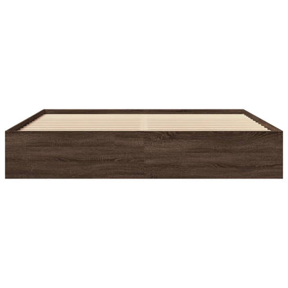 Bettgestell ohne Matratze Braun Eichen-Optik 180x200 cm