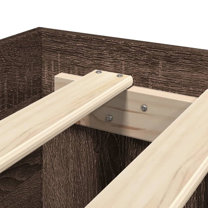 Bettgestell ohne Matratze Braun Eichen-Optik 180x200 cm