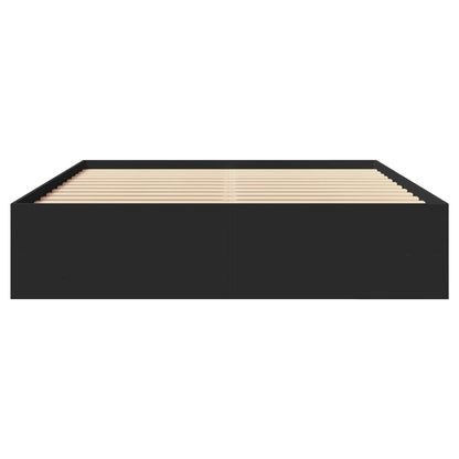 Bettgestell ohne Matratze Schwarz 160x200 cm Holzwerkstoff