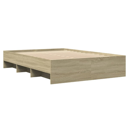 Bettgestell ohne Matratze Sonoma-Eiche 120x200 cm Holzwerkstoff