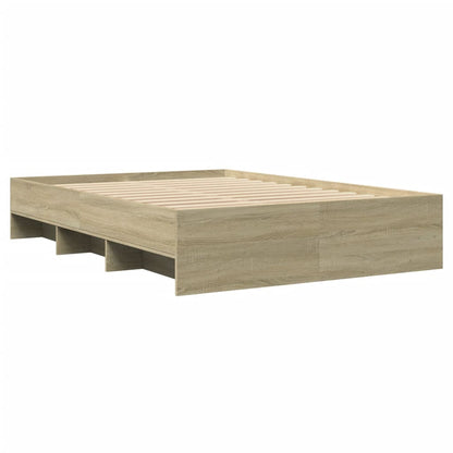 Bettgestell ohne Matratze Sonoma-Eiche 140x190 cm Holzwerkstoff