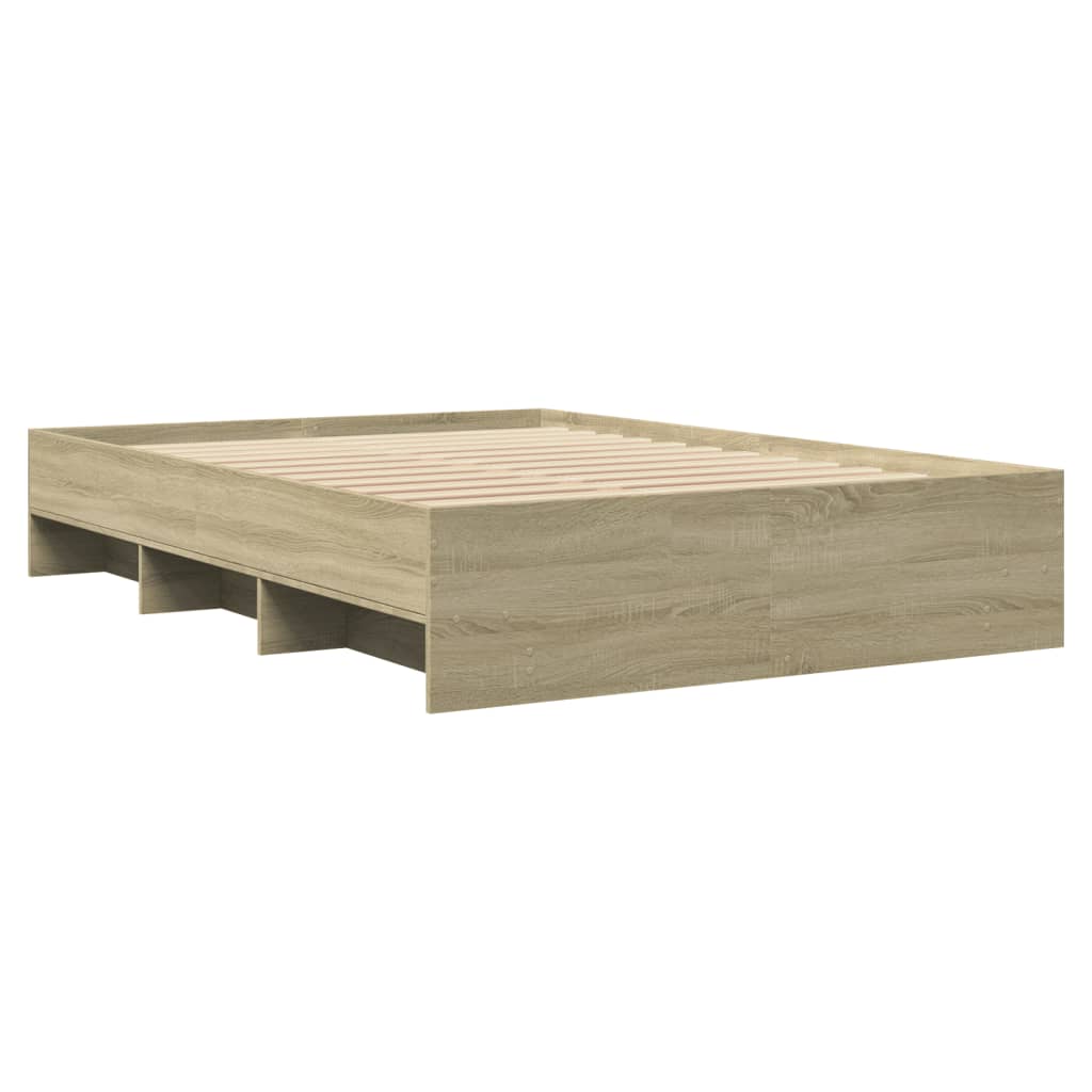 Bettgestell ohne Matratze Sonoma-Eiche 120x190 cm Holzwerkstoff
