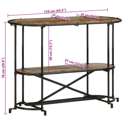 Konsolentisch 110x42x76 cm Altholz Massiv