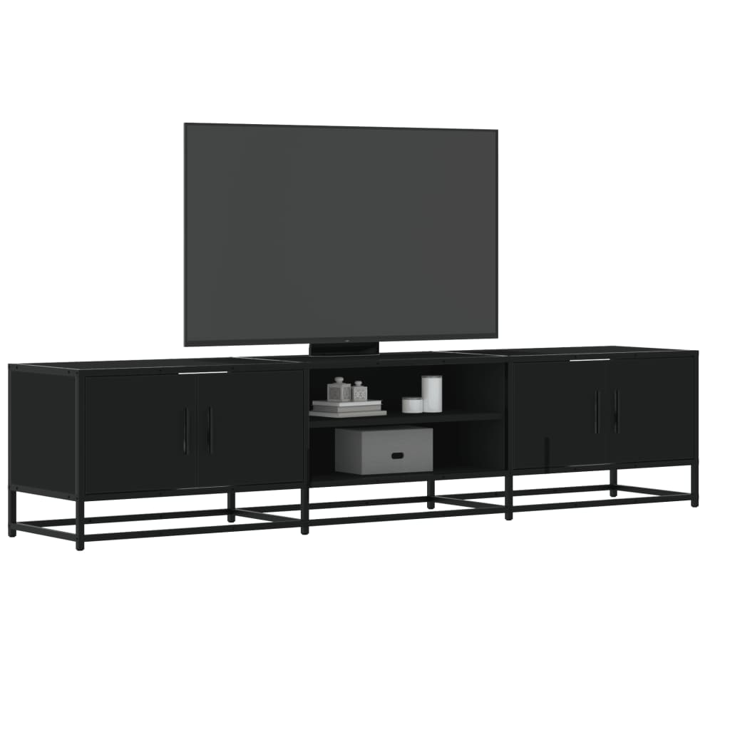 TV-Schrank Schwarz 180x35x41 cm Holzwerkstoff