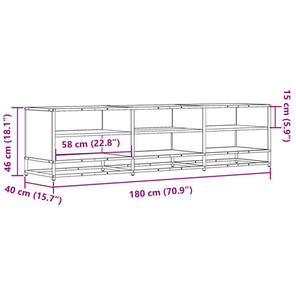 TV-Schrank Sonoma-Eiche 180x40x46 cm Holzwerkstoff