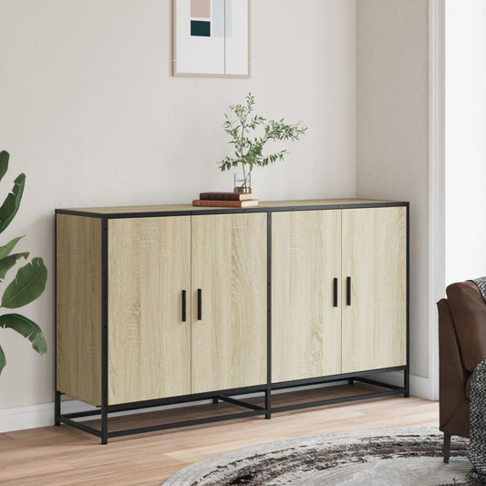 Sideboard Sonoma-Eiche 134x35x76 cm Holzwerkstoff