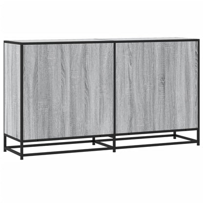 Sideboard Grau Sonoma 134x35x76 cm Holzwerkstoff