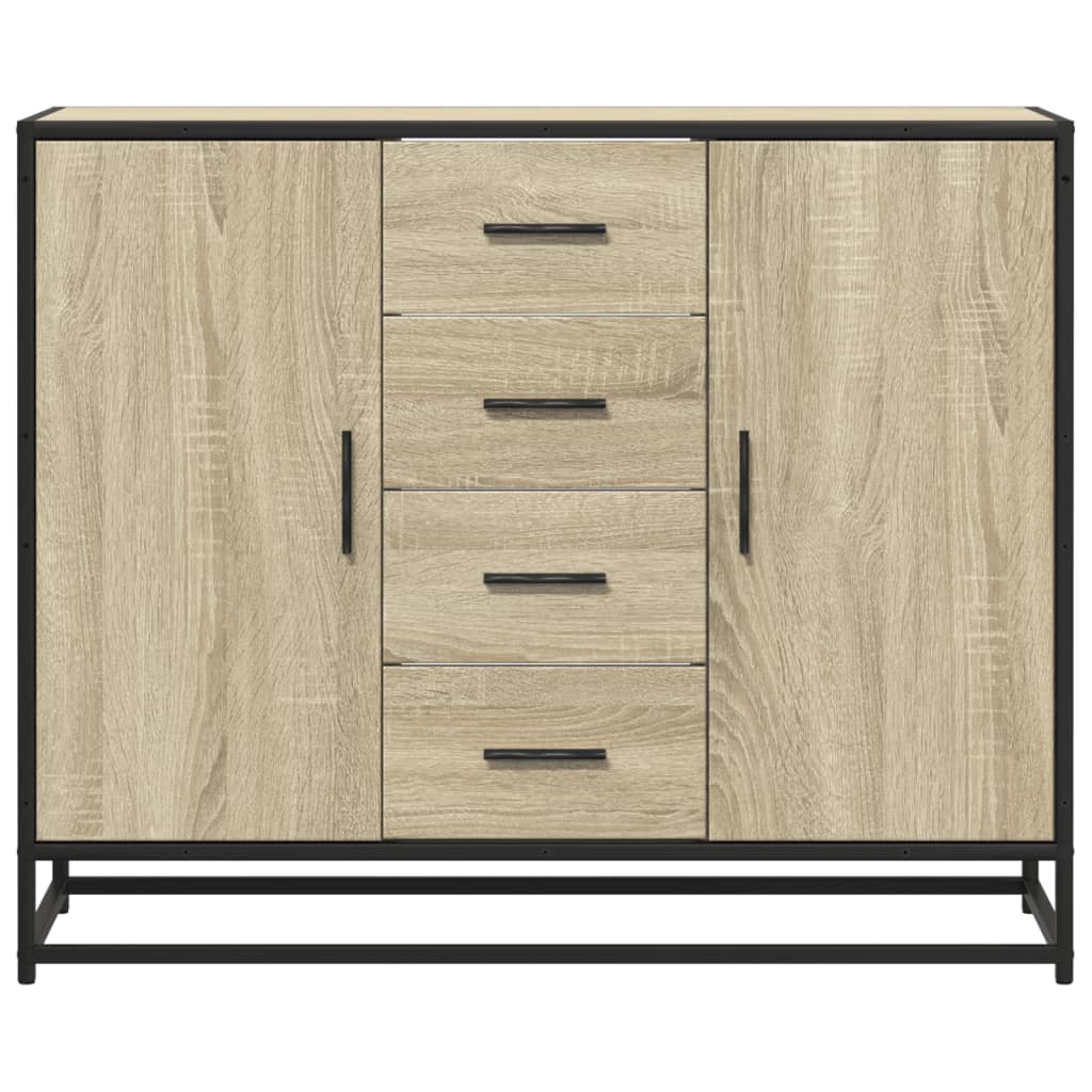 Sideboard Sonoma-Eiche 92x35x76 cm Holzwerkstoff