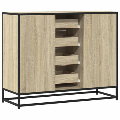 Sideboard Sonoma-Eiche 92x35x76 cm Holzwerkstoff