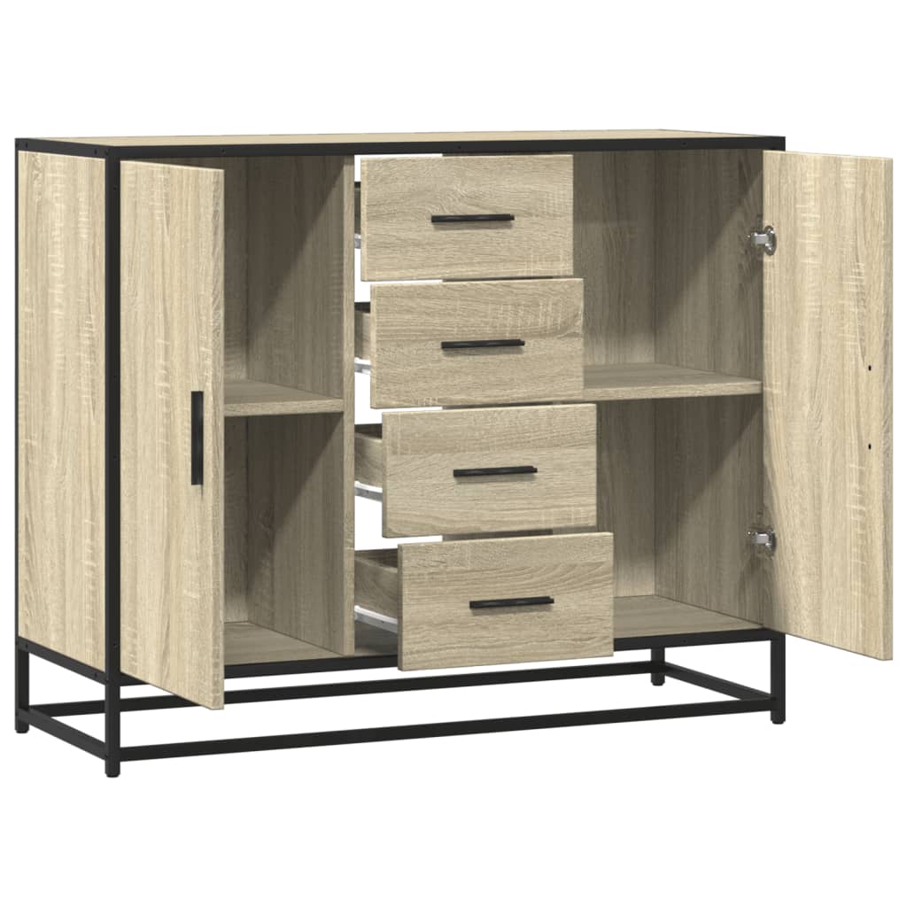 Sideboard Sonoma-Eiche 92x35x76 cm Holzwerkstoff