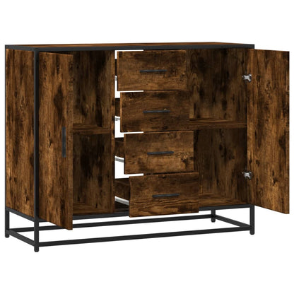 Sideboard Räuchereiche 92x35x76 cm Holzwerkstoff