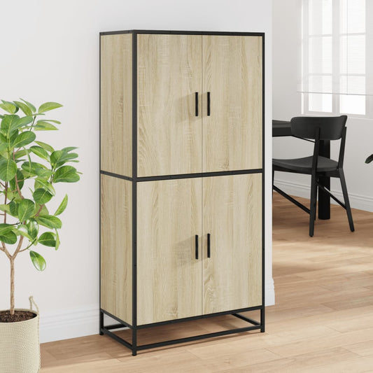 Highboard Sonoma-Eiche 68x35x139 cm Holzwerkstoff