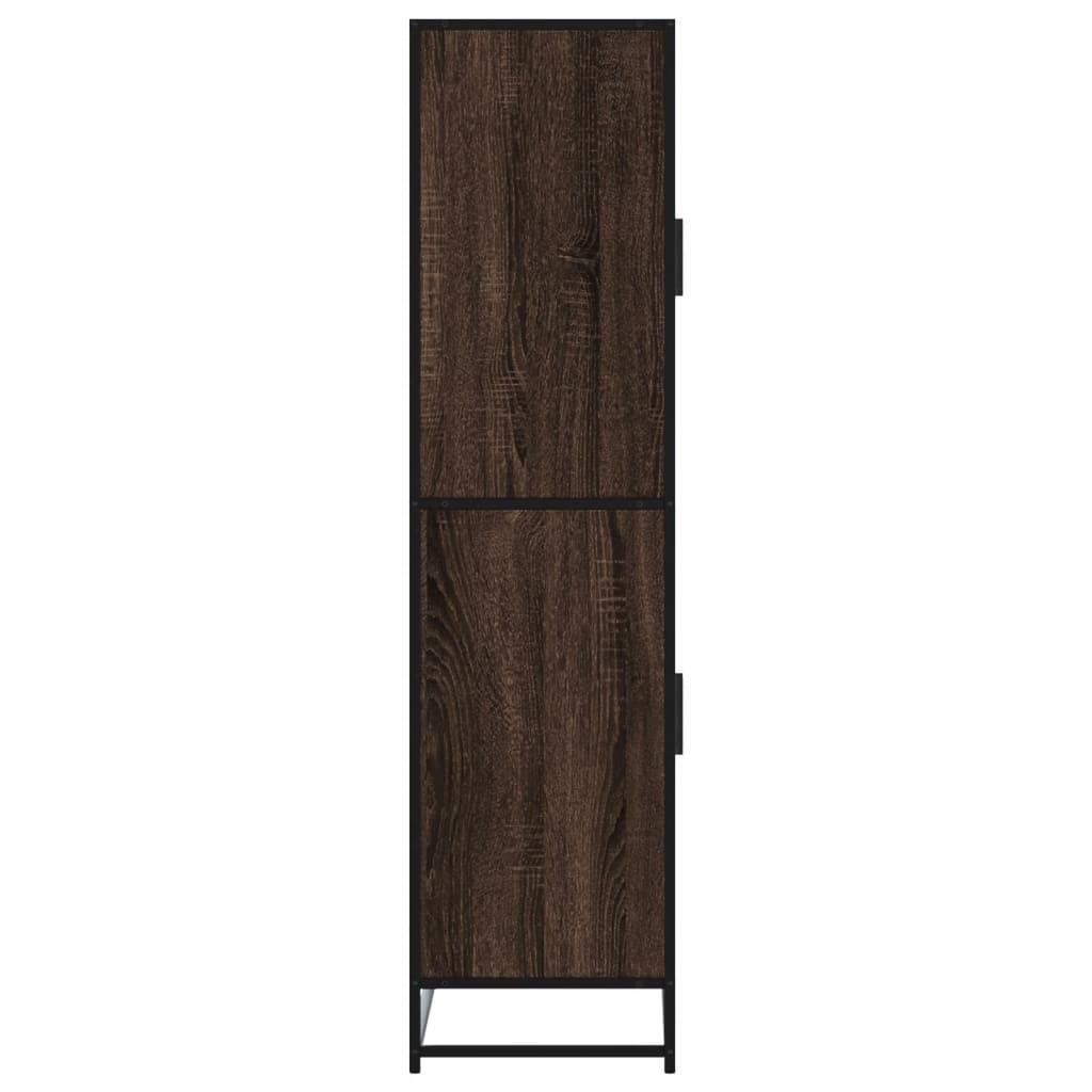 Highboard Eichen-Optik 68x35x139 cm Holzwerkstoff