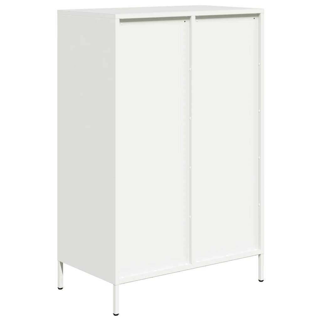 Highboard Weiß 68x39x101,5 cm Stahl