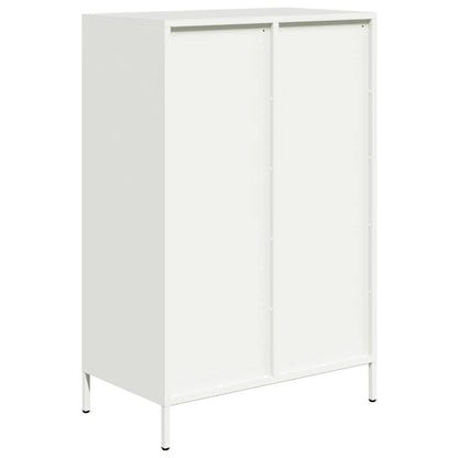 Highboard Weiß 68x39x101,5 cm Stahl