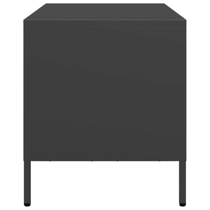 TV-Schrank Schwarz 68x39x43,5 cm Kaltgewalzter Stahl