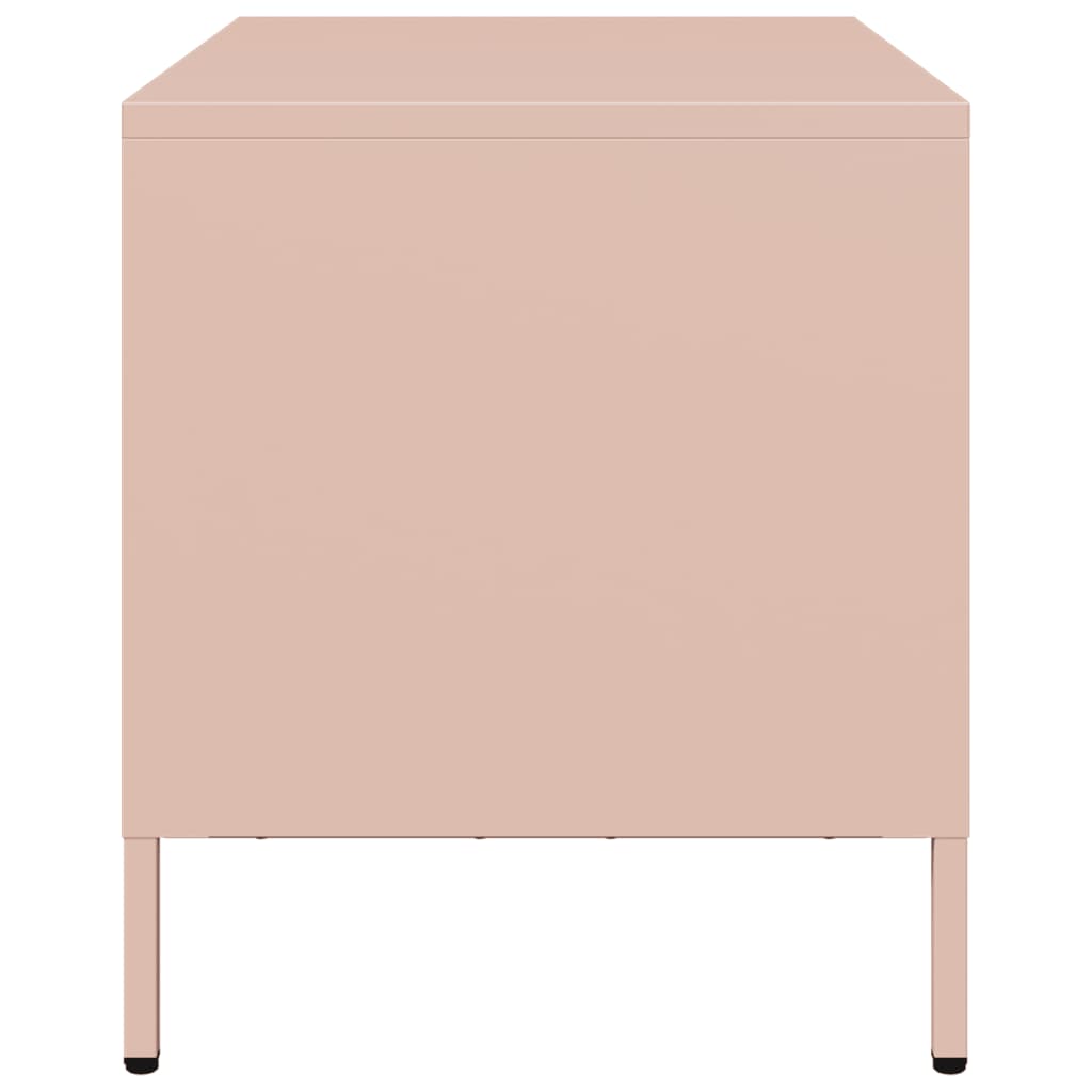 TV-Schrank Rosa 68x39x43,5 cm Kaltgewalzter Stahl