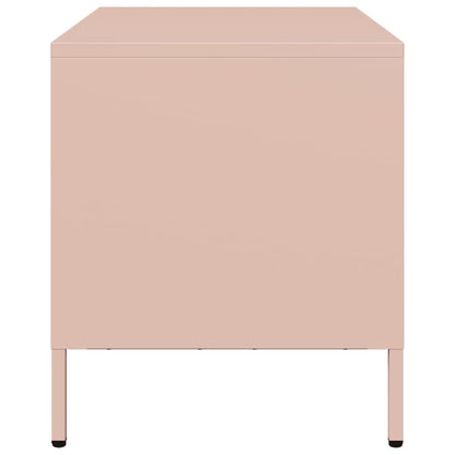 TV-Schrank Rosa 68x39x43,5 cm Kaltgewalzter Stahl