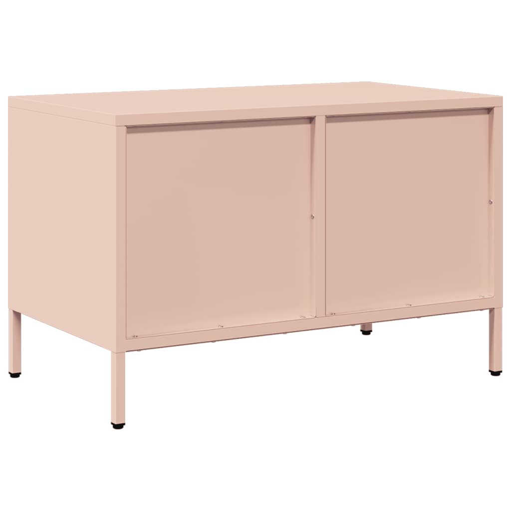 TV-Schrank Rosa 68x39x43,5 cm Kaltgewalzter Stahl