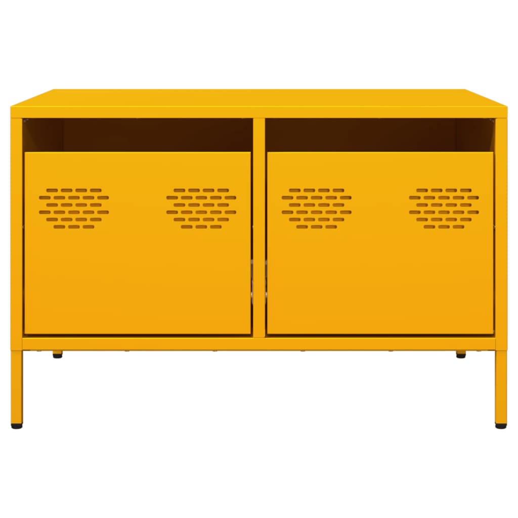 TV-Schrank Senfgelb 68x50x43,5 cm Kaltgewalzter Stahl