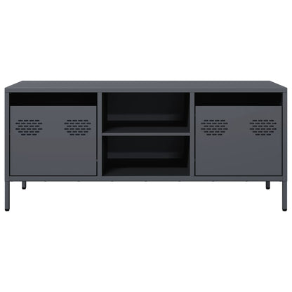 TV-Schrank Anthrazit 101,5x39x43,5 cm Kaltgewalzter Stahl