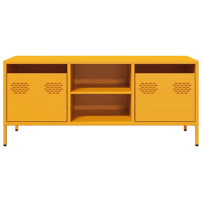 TV-Schrank Senfgelb 101,5x39x43,5 cm Kaltgewalzter Stahl