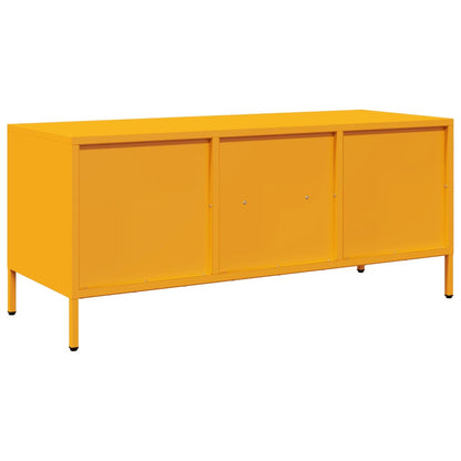 TV-Schrank Senfgelb 101,5x39x43,5 cm Kaltgewalzter Stahl