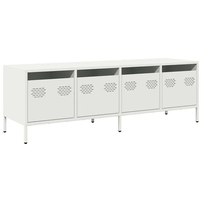 TV-Schrank Weiß 135x39x43,5 cm Kaltgewalzter Stahl