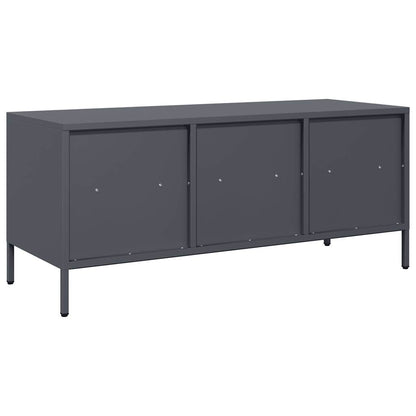 TV-Schrank Anthrazit 101,5x39x43,5 cm Kaltgewalzter Stahl