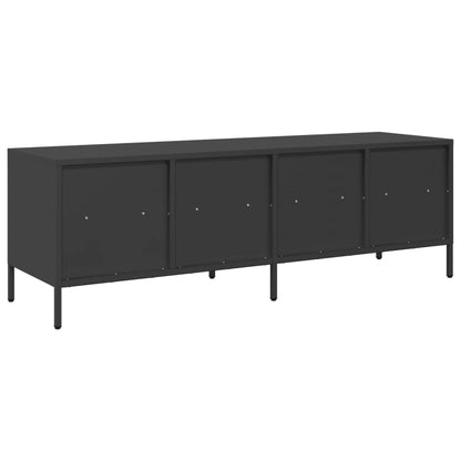 TV-Schrank Schwarz 135x39x43,5 cm Kaltgewalzter Stahl