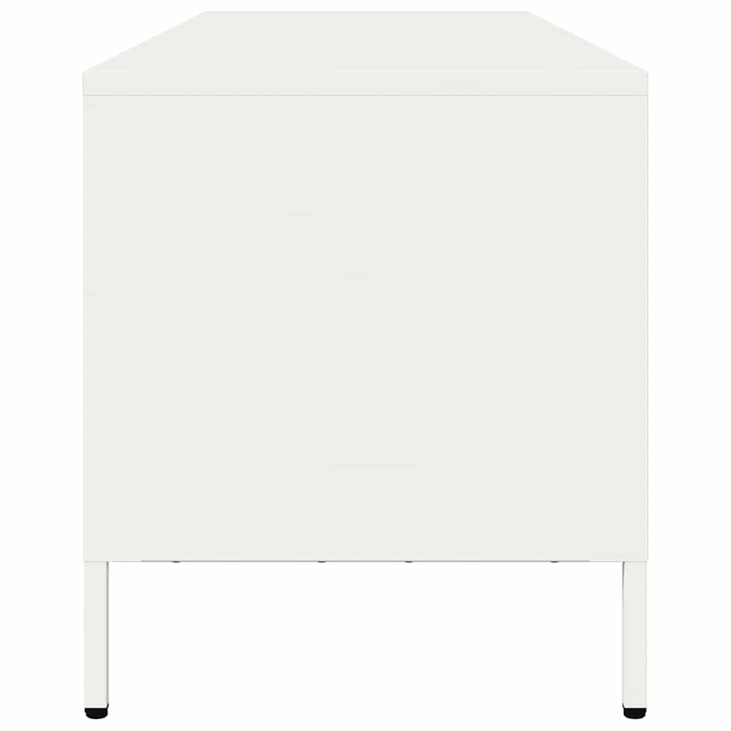 TV-Schrank Weiß 135x39x43,5 cm Kaltgewalzter Stahl