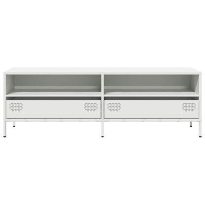 TV-Schrank Weiß 135x39x43,5 cm Kaltgewalzter Stahl