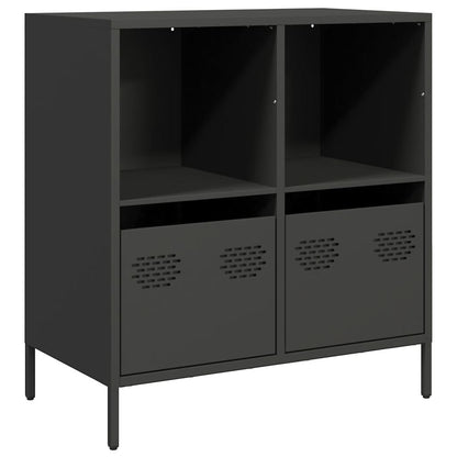 Sideboard Schwarz 68x39x73,5 cm Kaltgewalzter Stahl