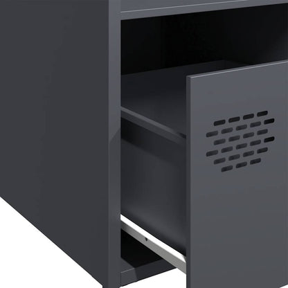 Highboard Anthrazit 35x39x103,5 cm Stahl