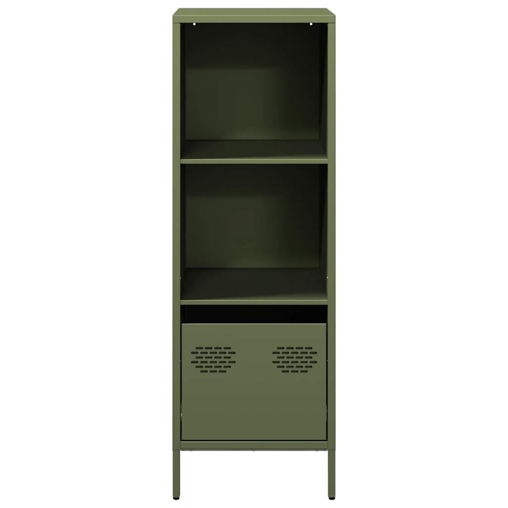 Highboard Olivgrün 35x39x103,5 cm Stahl