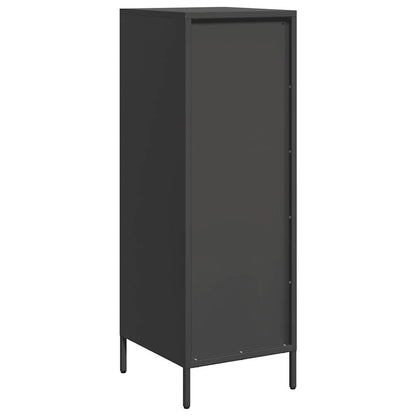 Highboard Schwarz 39x35x103,5 cm Stahl