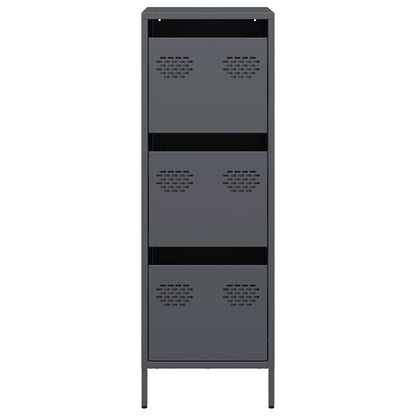 Highboard Anthrazit 39x35x103,5 cm Stahl