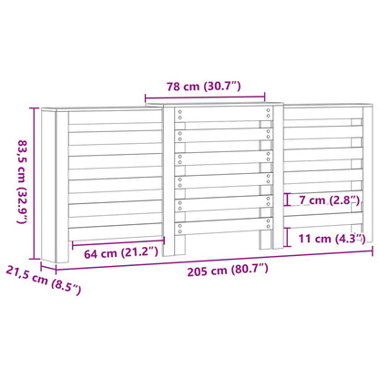 Heizkörperverkleidung Altholz-Optik 205x21,5x83,5 cm