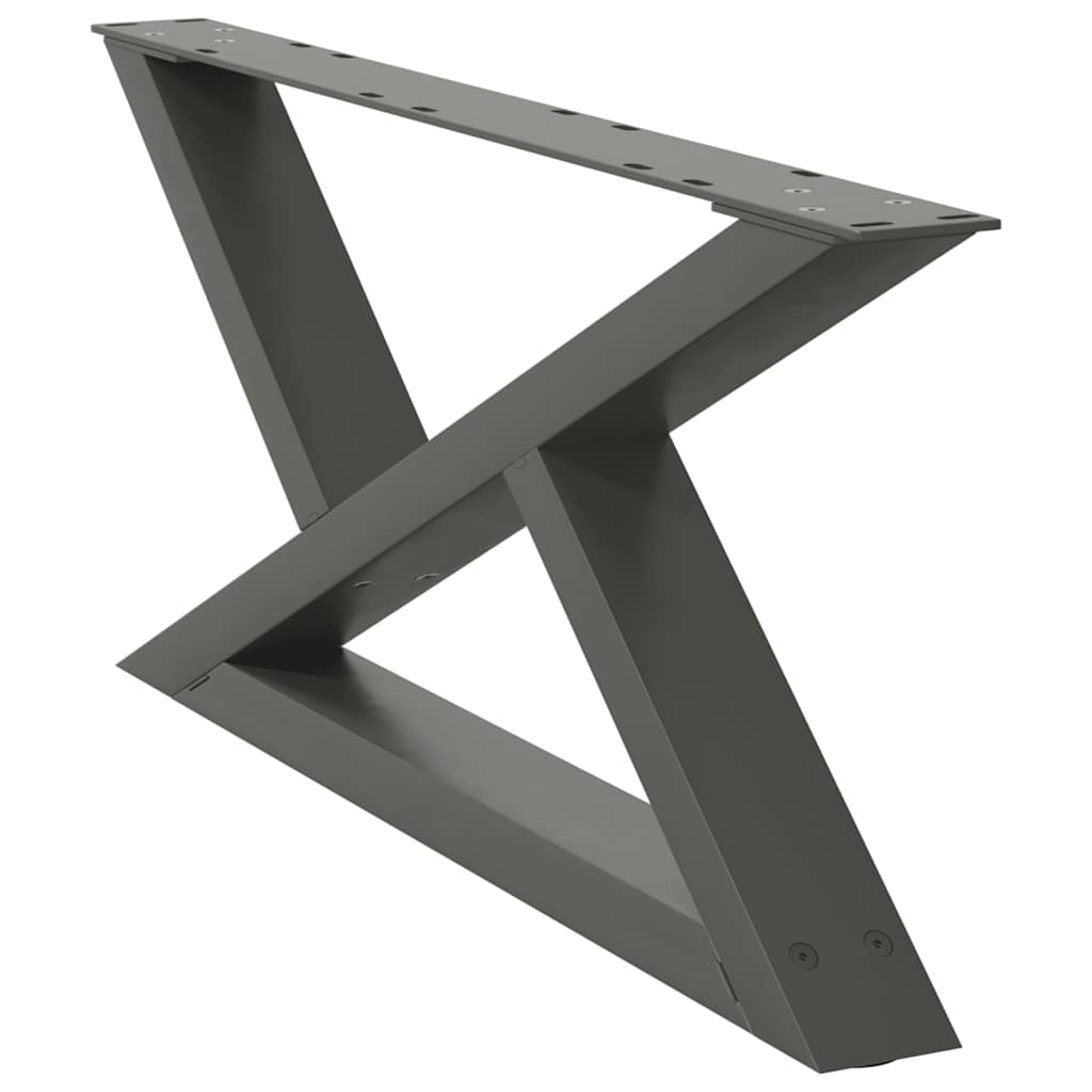 Couchtischbeine 2 Stk. Anthrazit 70x(30-31,3) cm Stahl