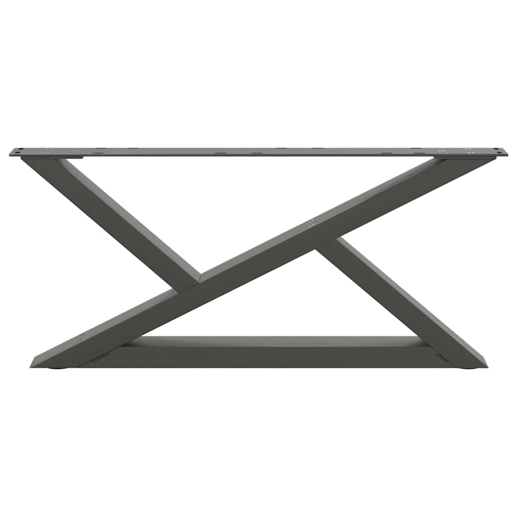 Couchtischbeine 2 Stk. Anthrazit 70x(30-31,3) cm Stahl