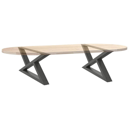 Couchtischbeine 2 Stk. Anthrazit 70x(30-31,3) cm Stahl