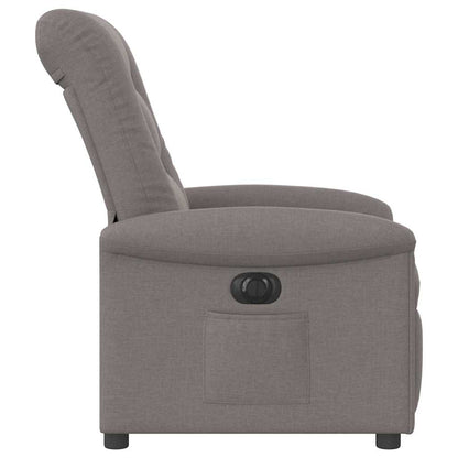 Relaxsessel Elektrisch Taupe Stoff